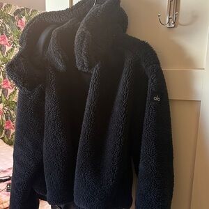 ALO Yoga Black Sherpa Jacket
